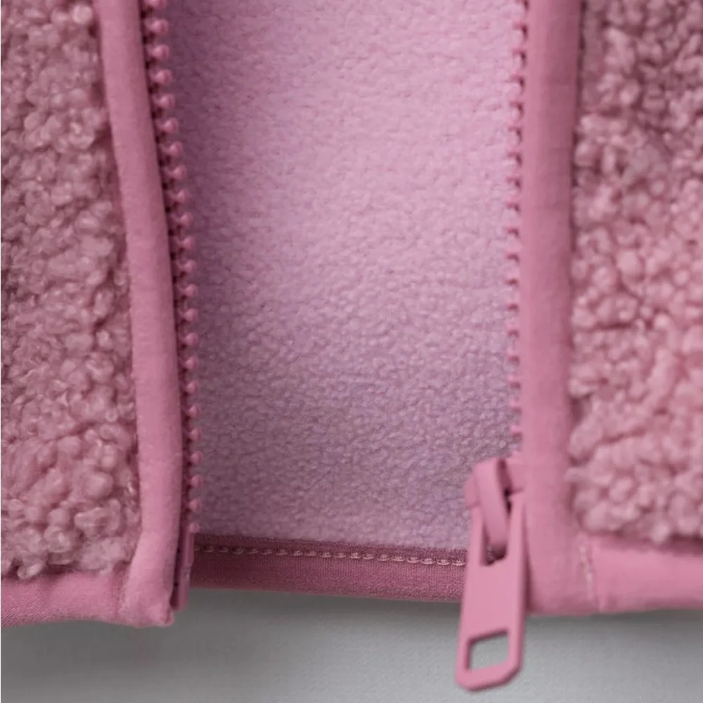 Zara Sherpa Fleece Hoodie Jacket
